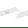 Mexen Otis lavabo encastré dans le plan 141 x 46,5 cm, blanc brillant - 25181400
