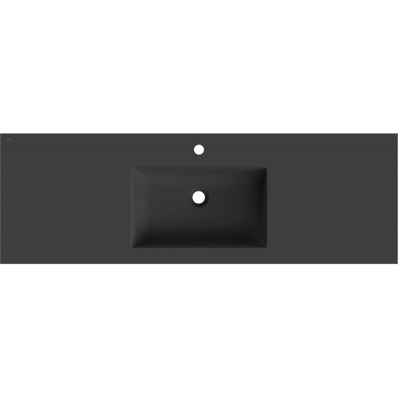 Mexen Otis lavabo encastré dans le plan 141 x 46,5 cm, noir mat - 25181471
