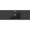 Mexen Otis lavabo encastré dans le plan 141 x 46,5 cm, noir mat - 25181471