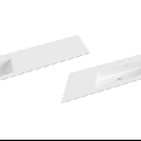 Mexen Otis lavabo encastré gauche 141 x 46,5 cm, blanc brillant - 25181400L