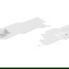 Mexen Otis lavabo encastré à gauche 141 x 46,5 cm, blanc mat - 25181401L