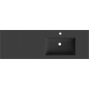 Mexen Otis lavabo encastré sur plan à droite 141 x 46,5 cm, noir mat - 25181471P