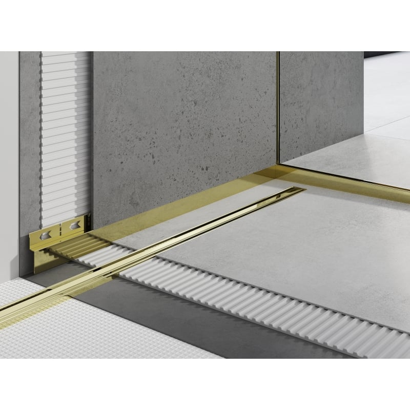 Mexen Line-B profilé de seuil frontal 130 cm, doré - 185003130U