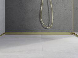 Mexen Line-B profil de douche frontal 130 cm, doré - 185003130U
