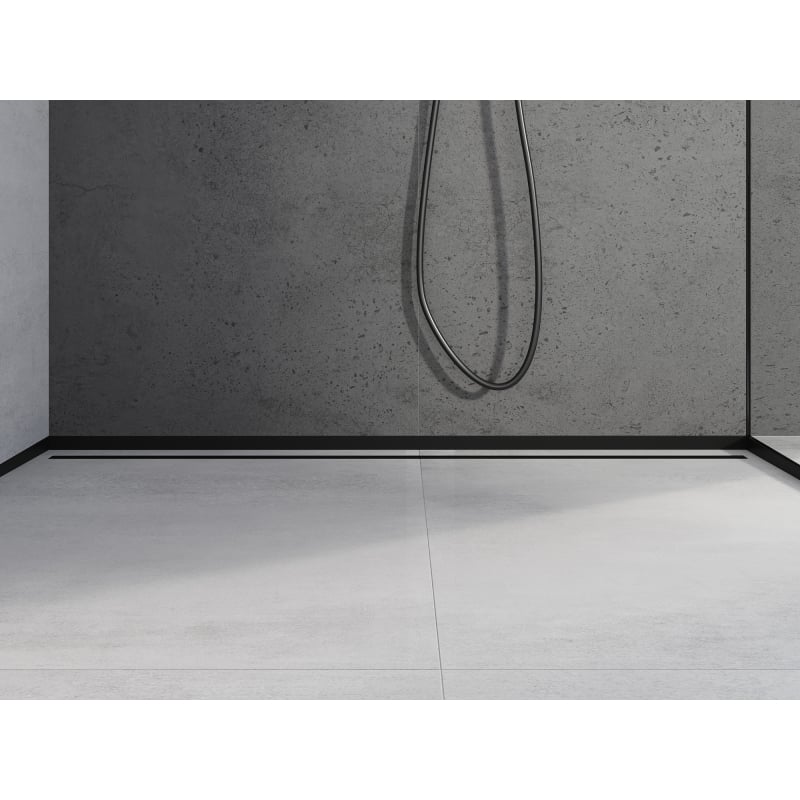 Mexen Line-B profilé de seuil de douche frontal 130 cm, noir - 187003130U