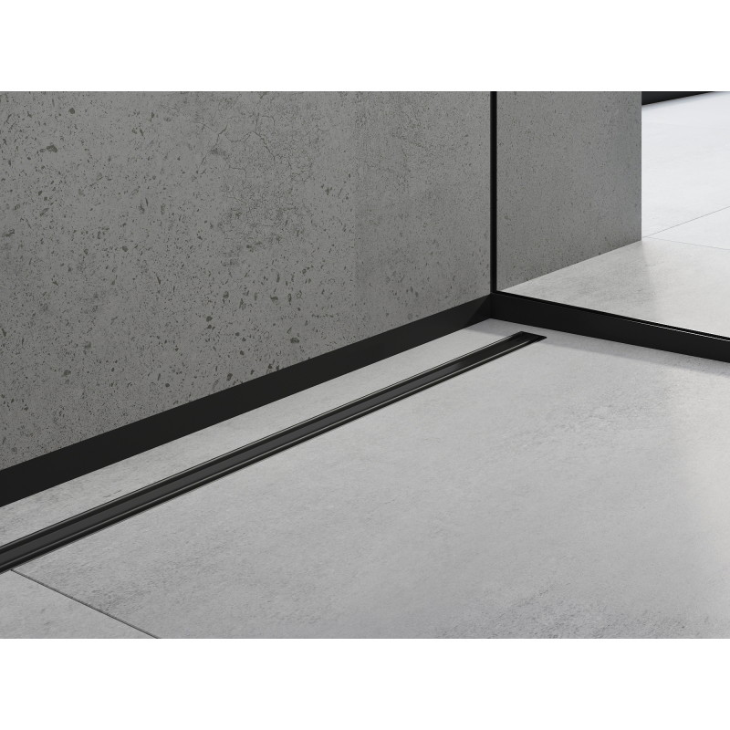 Mexen Line-B barre de seuil de douche frontale 180 cm, noire - 187003180U
