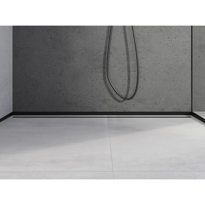 Mexen Line-B barre de seuil de douche frontale 180 cm, noire - 187003180U