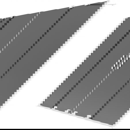 Mexen Velar Duo pare-baignoire 2 volets coulissants 200 x 150 cm, graphite, blanc - 896-200-000-42-20