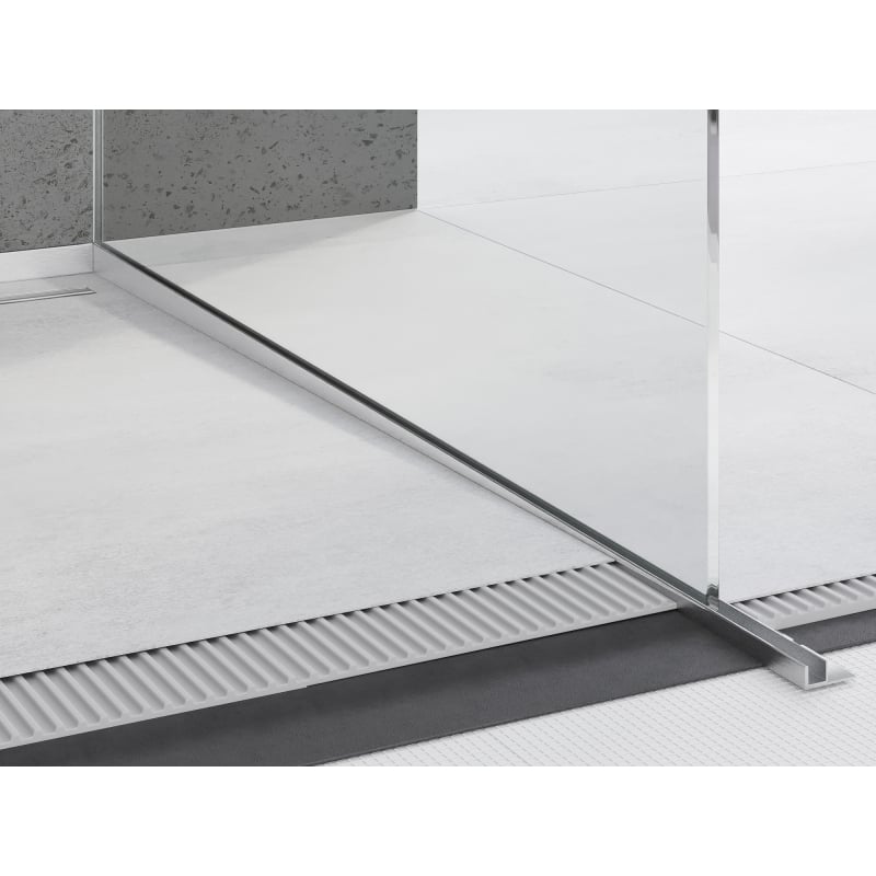 Mexen Line-B listwa de pente pour verre 120 cm droite, inox - 181004120R