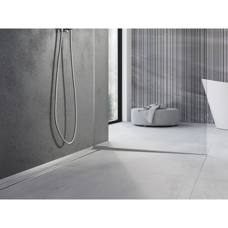 Mexen Line-B profilé de pente pour le verre 180 cm droit, inox - 181004180R