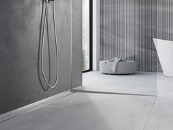 Mexen Line-B profilé de pente pour le verre 180 cm droit, inox - 181004180R