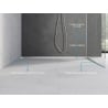 Mexen Line-B bande d'inclinaison pour verre 180 cm droite, inox - 181004180R