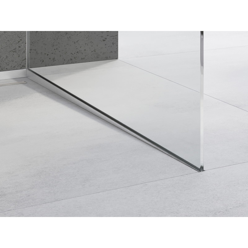 Mexen Line-B bande d'inclinaison pour verre 180 cm droite, inox - 181004180R