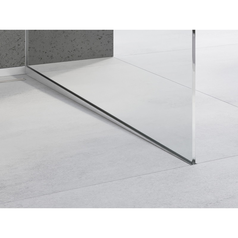 Mexen Line-B profilé de pente pour le verre 180 cm droit, inox - 181004180R