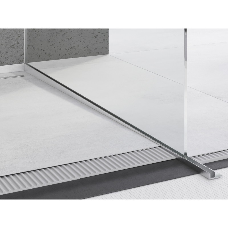 Mexen Line-B profilé de pente pour le verre 180 cm droit, inox - 181004180R