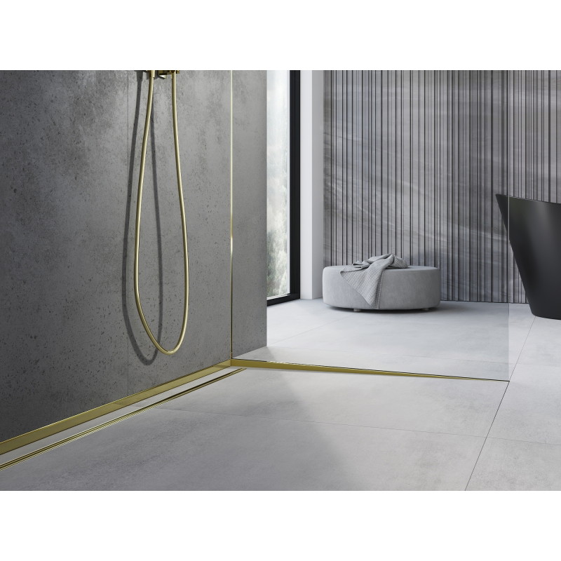 Mexen Line-B liste de pente pour verre 120 cm droite, or - 185004120R