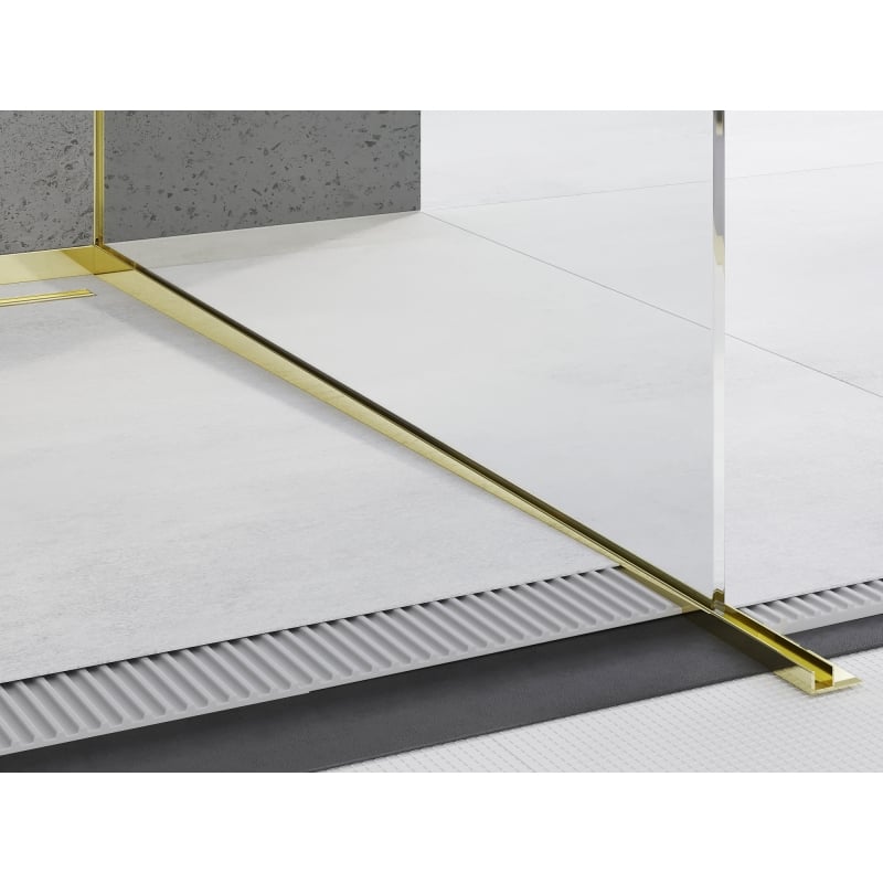 Mexen Line-B baguette de pente pour verre 120 cm droite, or - 185004120R