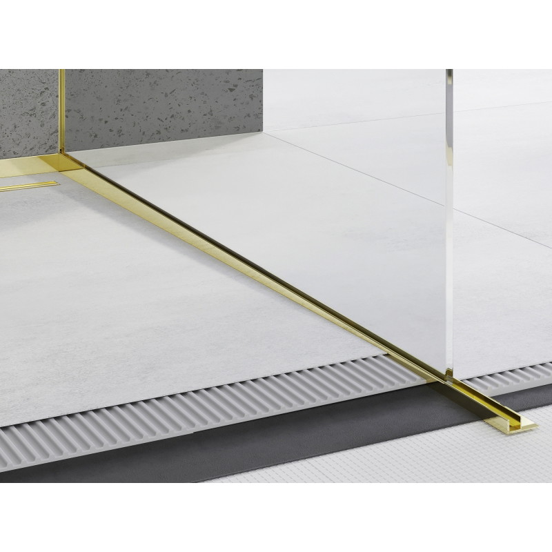 Mexen Line-B liste de pente pour verre 120 cm droite, or - 185004120R