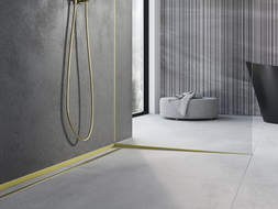 Mexen Line-B profil en pente pour verre 120 cm droit, or brossé - 185504120R