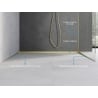 Mexen Line-B moulure de pente pour verre 120 cm à droite, brosse dorée - 185504120R