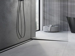 Mexen Line-B profil d'inclinaison pour verre 120 cm droit, noir - 187004120R