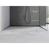 Mexen Line-B lèvre de verre en pente 120 cm droite, noire - 187004120R