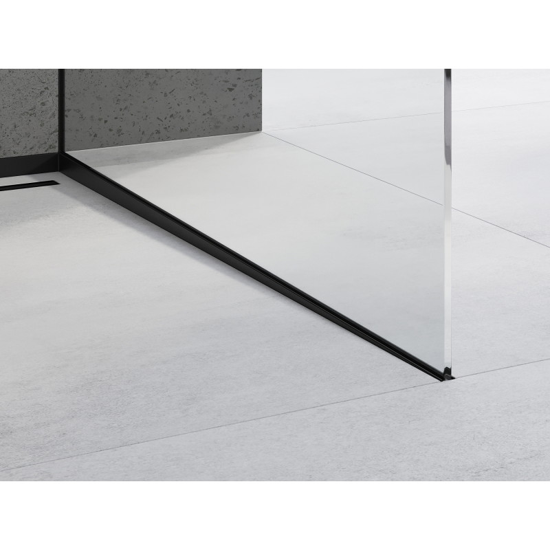 Mexen Line-B profil d'inclinaison pour verre 120 cm droit, noir - 187004120R