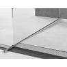 Mexen Line-B bande de seuil pour verre 120 cm gauche, inox - 181004120L