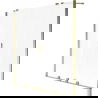 Mexen Velar Duo paroi de baignoire 2 volets coulissants 140 x 150 cm, givre, or - 896-140-000-32-50