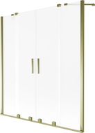 Mexen Velar Duo pare-douche 2 volets coulissants 140 x 150 cm, givré, doré - 896-140-000-32-50