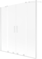 Mexen Velar Duo pare-douche à deux panneaux coulissants 140 x 150 cm, givré, blanc - 896-140-000-32-20