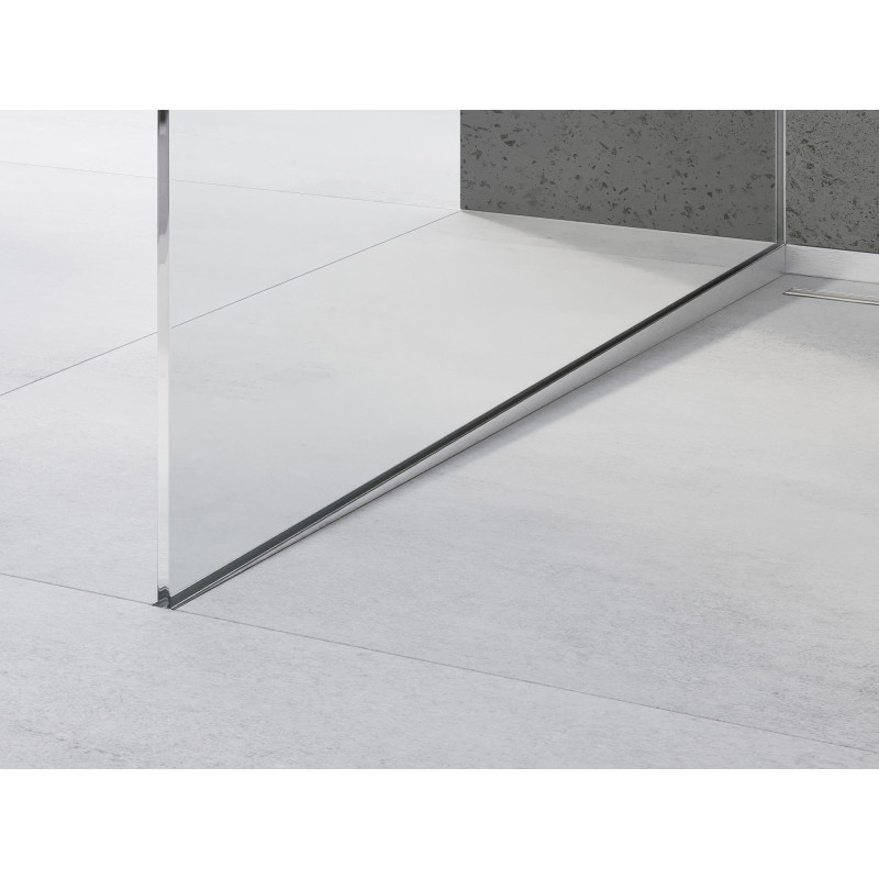 Mexen Line-B bande de pente pour verre 180 cm gauche, inox - 181004180L