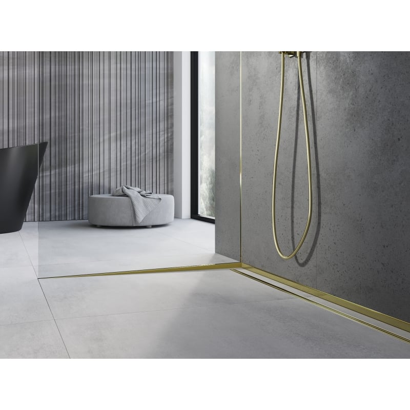 Mexen Line-B rail de pente pour verre 180 cm gauche, doré - 185004180L