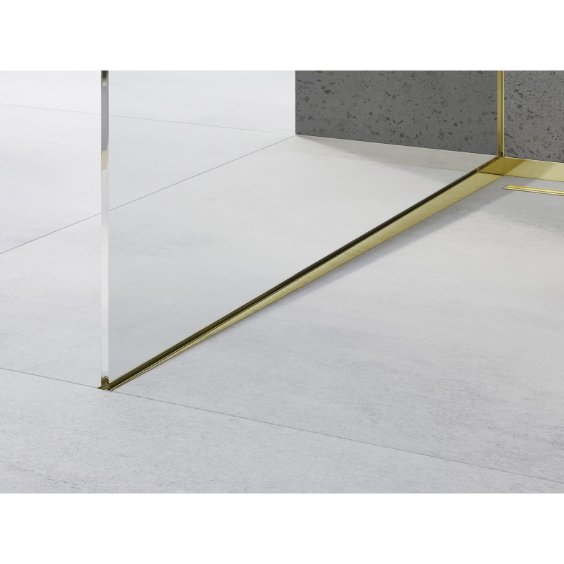 Mexen Line-B moulure inclinée pour verre 180 cm gauche, or - 185004180L