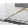 Mexen Line-B corniche inclinée pour verre 120 cm gauche, brosse dorée - 185504120L