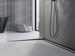 Mexen Line-B bande d'écoulement pour verre 120 cm gauche, noir - 187004120L