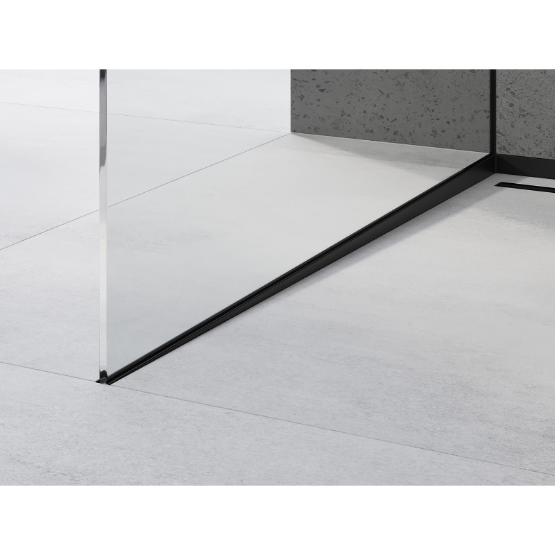 Mexen Line-B listel de pente pour verre 180 cm gauche, noir - 187004180L