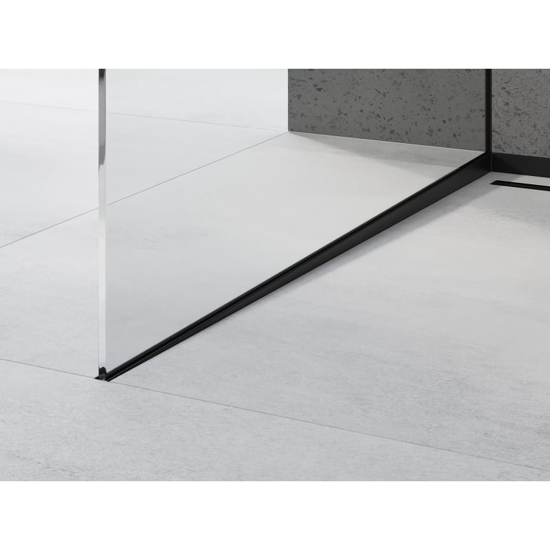 Mexen Line-B réglette de pente pour verre 180 cm gauche, noir - 187004180L