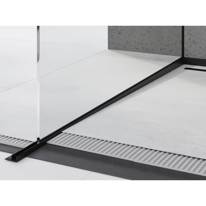 Mexen Line-B réglette de pente pour verre 180 cm gauche, noir - 187004180L