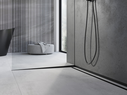 Mexen Line-B listel de pente pour verre 180 cm gauche, noir - 187004180L