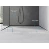 Mexen Line-B réglette de pente pour verre 180 cm gauche, noir - 187004180L