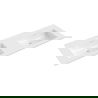 Mexen Otis lavabo encastré double 141 x 46,5 cm, blanc brillant - 25181400D