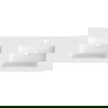 Mexen Otis double vasque encastrée dans le plan 141 x 46,5 cm, blanc mat - 25181401D