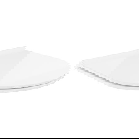 Mexen abattant slim à descente amortie, duroplast, blanc brillant - 39050100