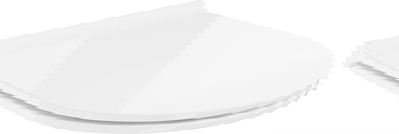 Mexen abattant slim à descente amortie, duroplast, blanc brillant - 39050100