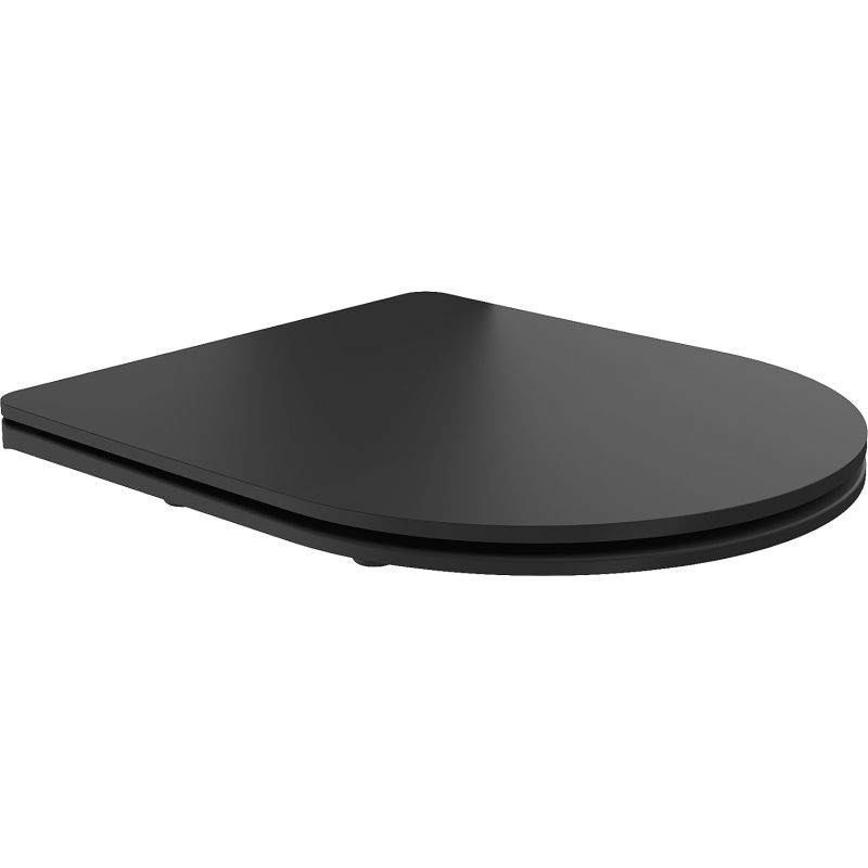Mexen siège de toilette slim à fermeture douce, duroplast, noir mat - 39224085