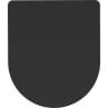 Mexen siège de toilette slim à fermeture douce, duroplast, noir mat - 39224085