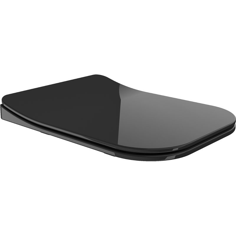 Mexen Teo abattant à descente lente slim, duroplast, noir brillant - 39851085