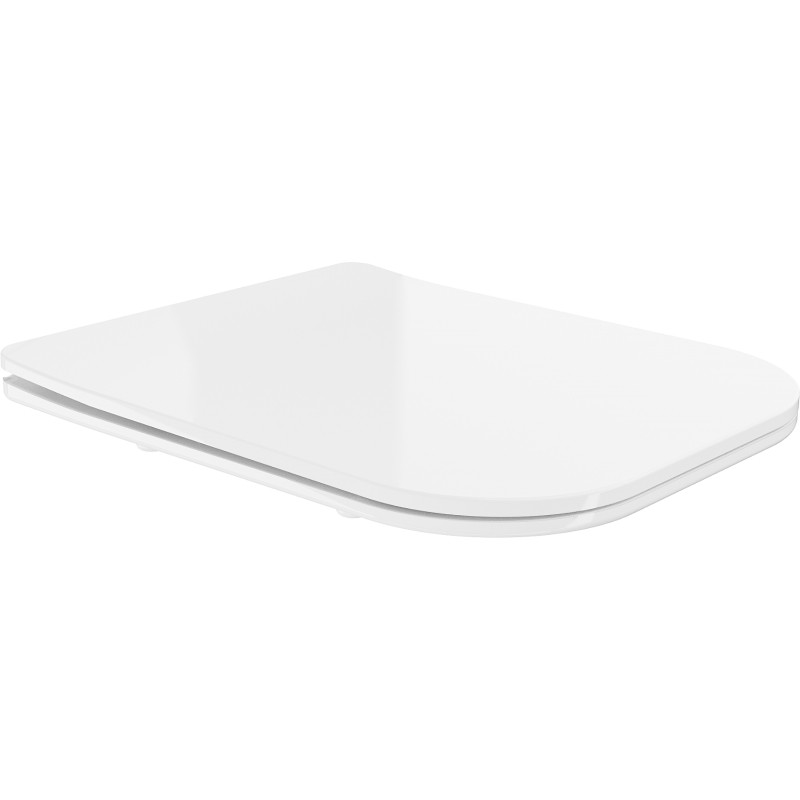 Mexen abattant à descente lente slim, duroplast, blanc brillant - 39060100