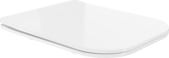 Mexen abattant à descente lente slim, duroplast, blanc brillant - 39060100